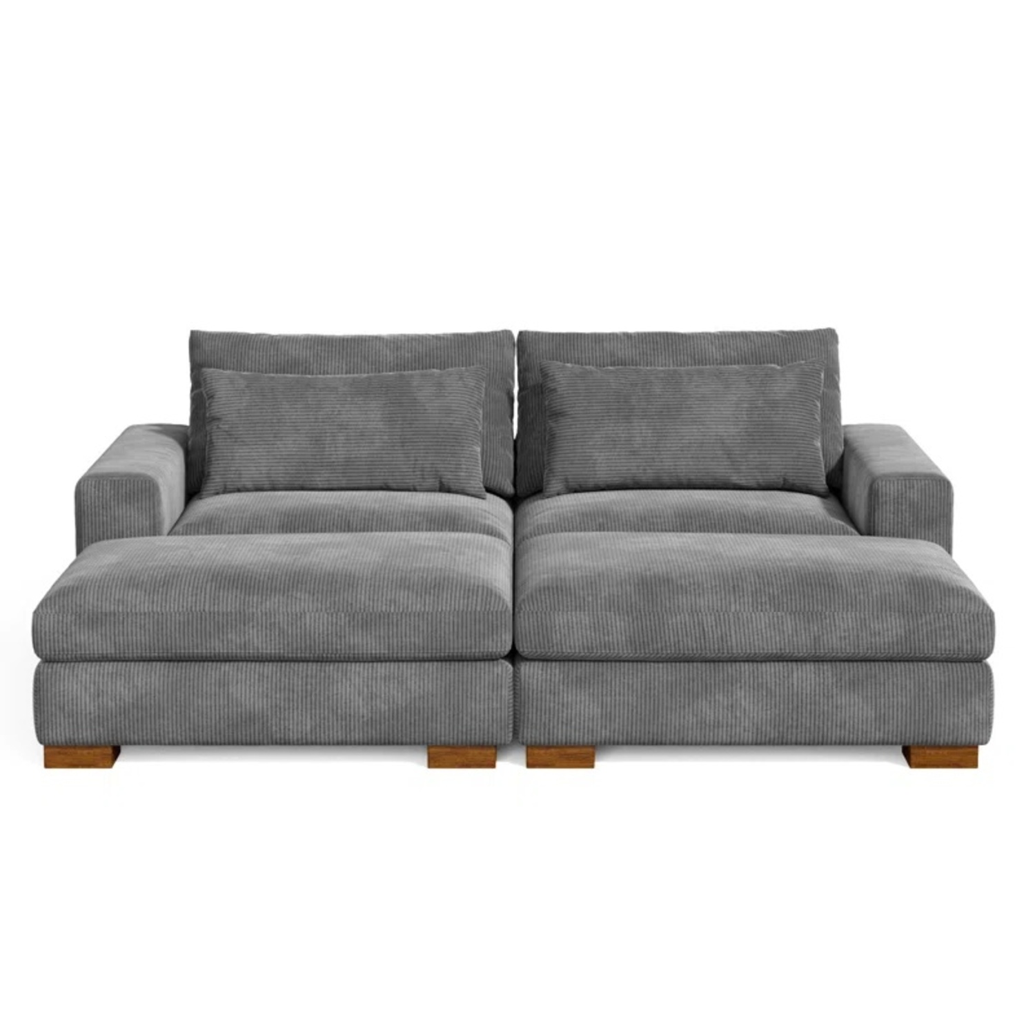 Wayfair Dark Gray 2 Piece Sectional - image-7