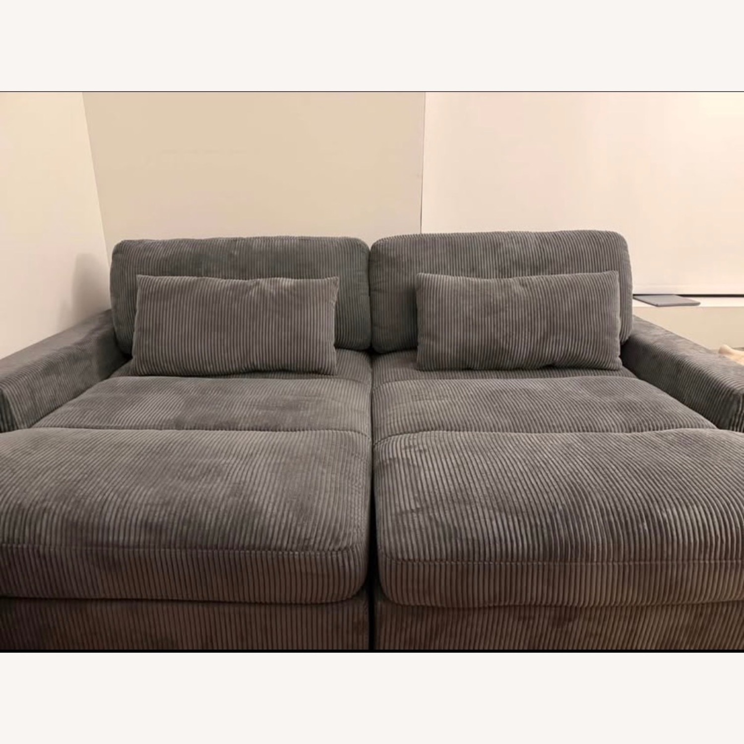 Wayfair Dark Gray 2 Piece Sectional - image-1