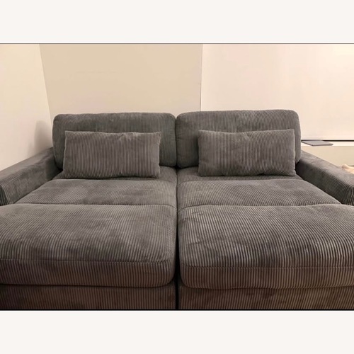 Used Wayfair Dark Gray 2 Piece Sectional for sale on AptDeco