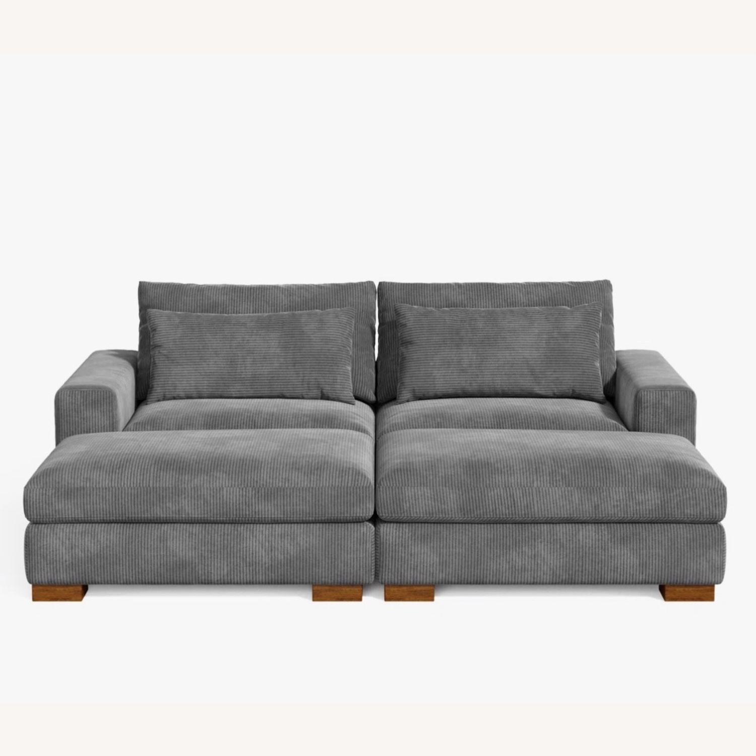 Wayfair Dark Gray 2 Piece Sectional - image-5