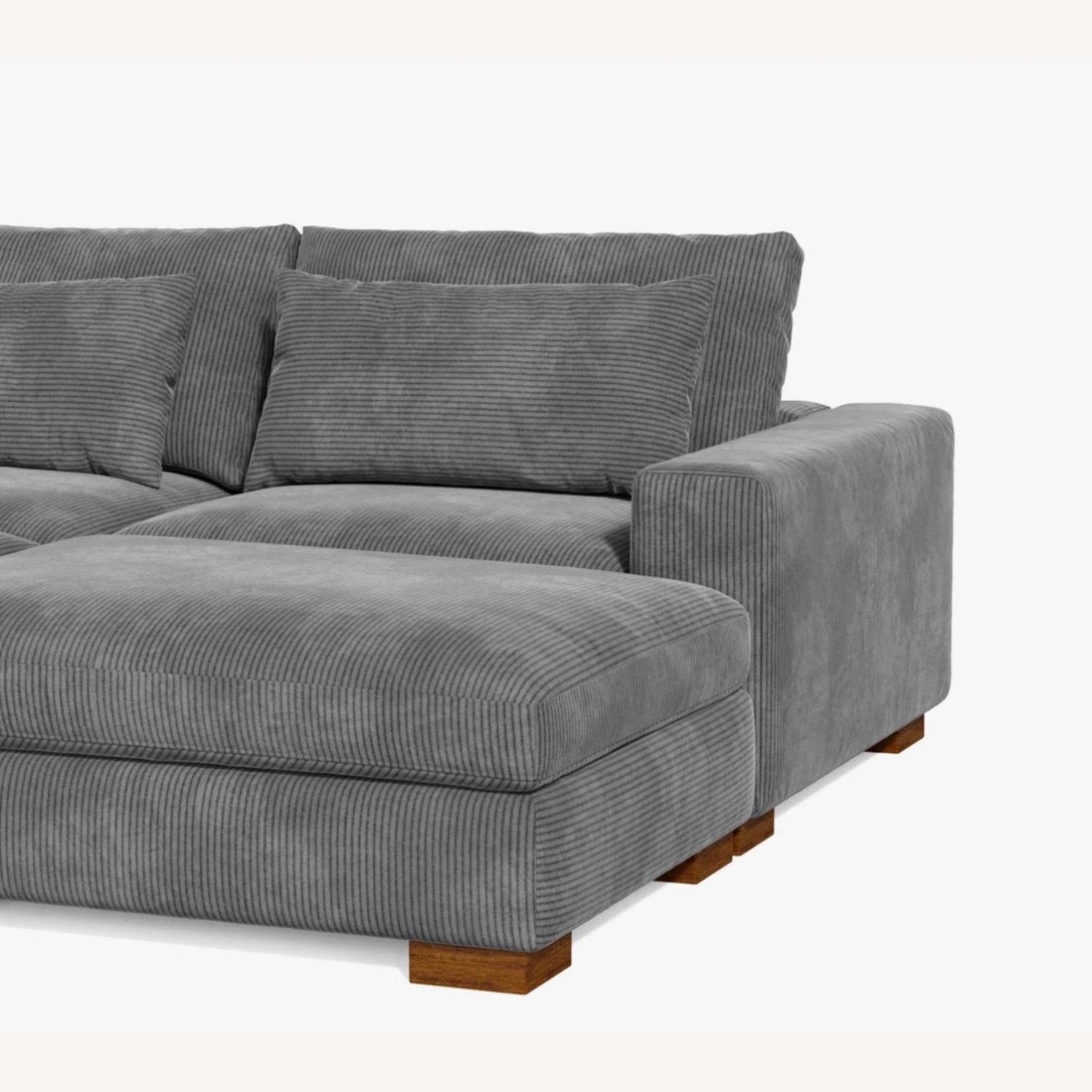 Wayfair Dark Gray 2 Piece Sectional - image-3
