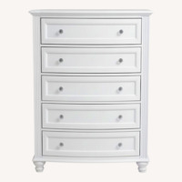 Bob's Discount Madelyn White 5 Drawer Chest