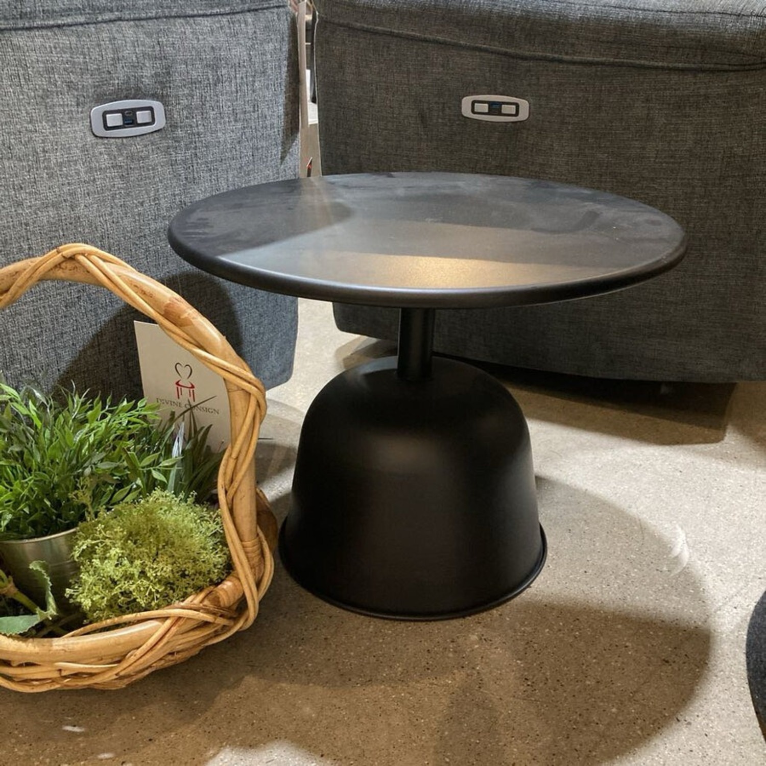 Mercana Metal Round Farmhouse Side Table - image-4