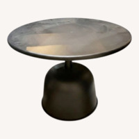 Mercana Metal Round Farmhouse Side Table