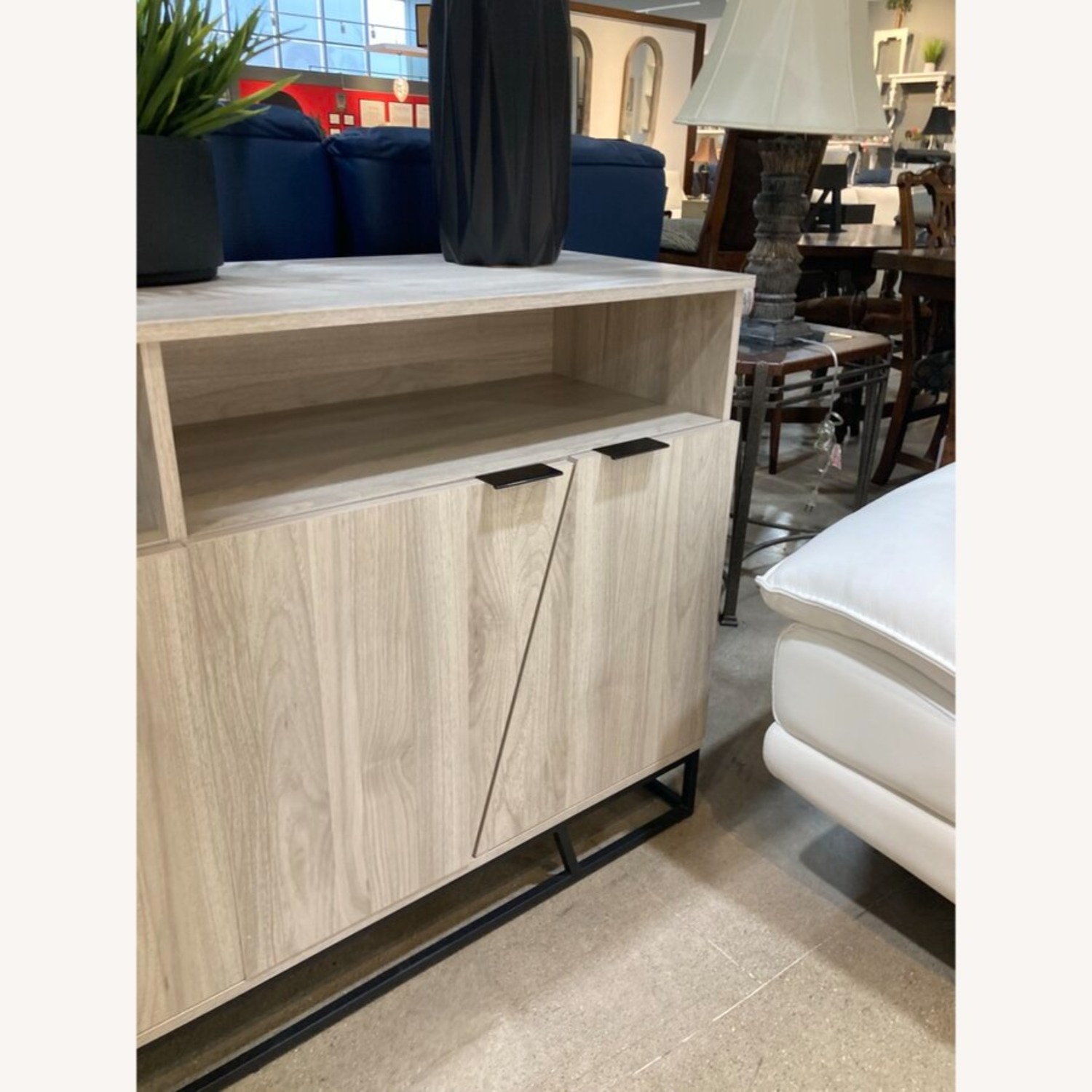 Walker Edison Angled Door Laminate Buffet - image-5