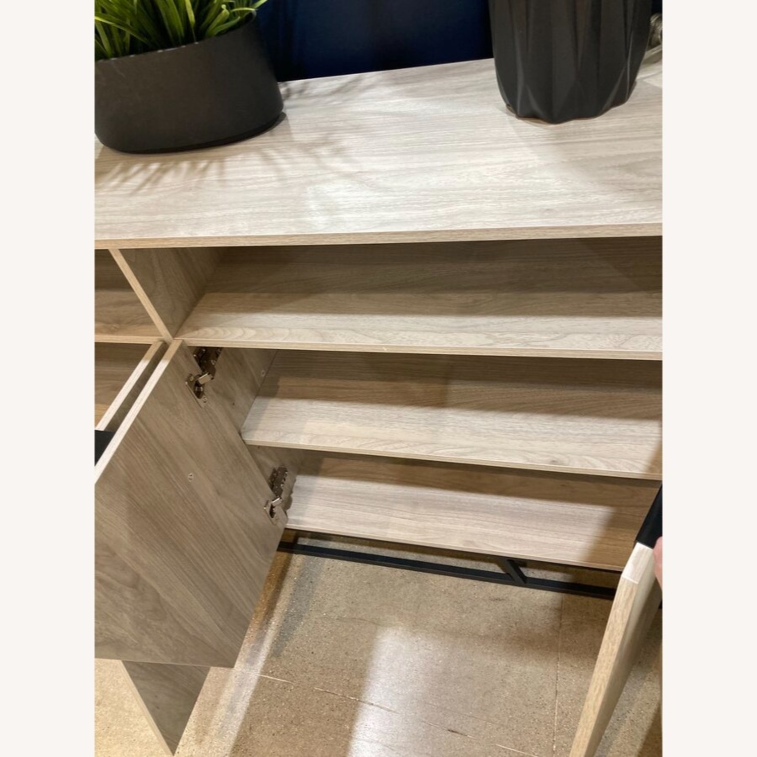 Walker Edison Angled Door Laminate Buffet - image-6