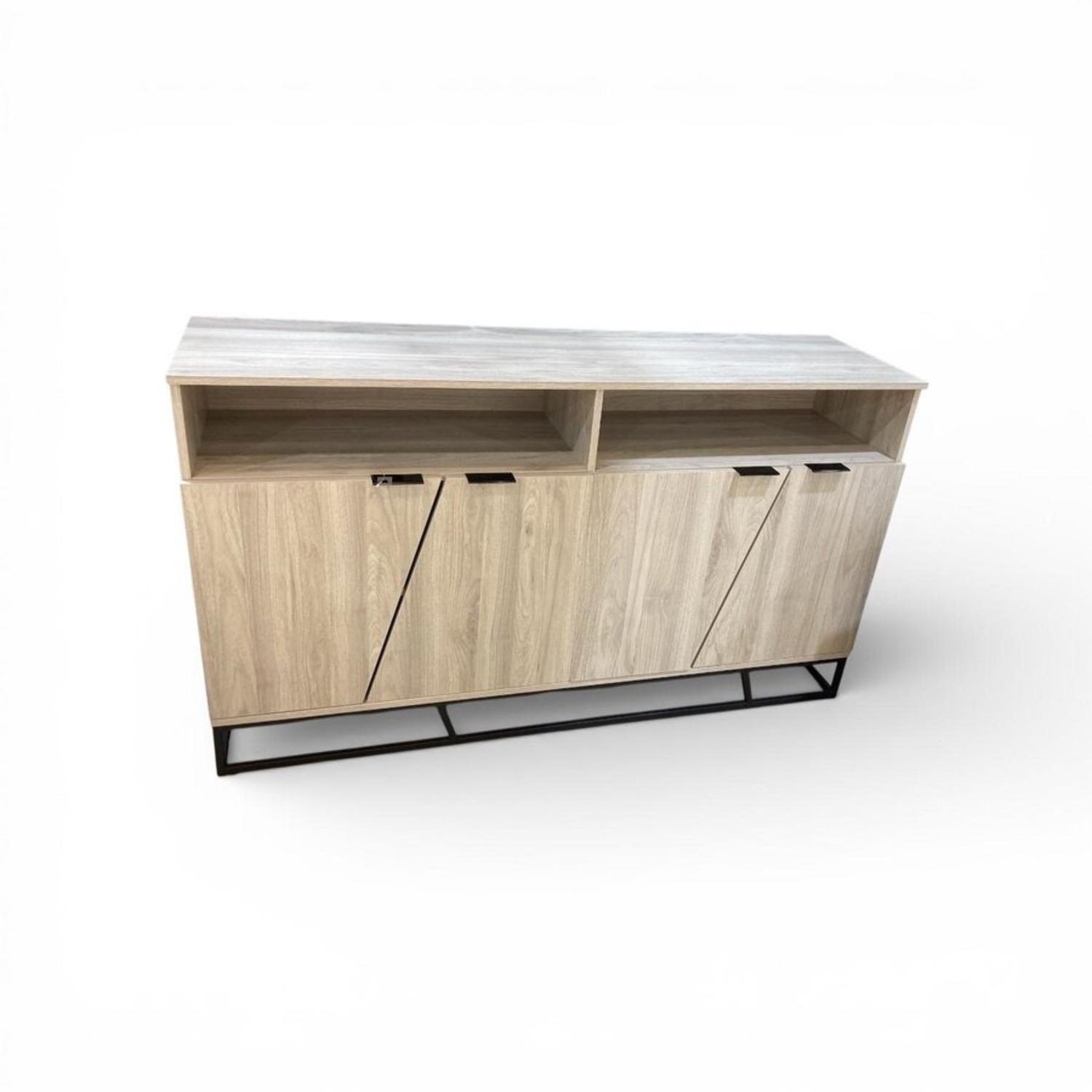 Walker Edison Angled Door Laminate Buffet - image-1