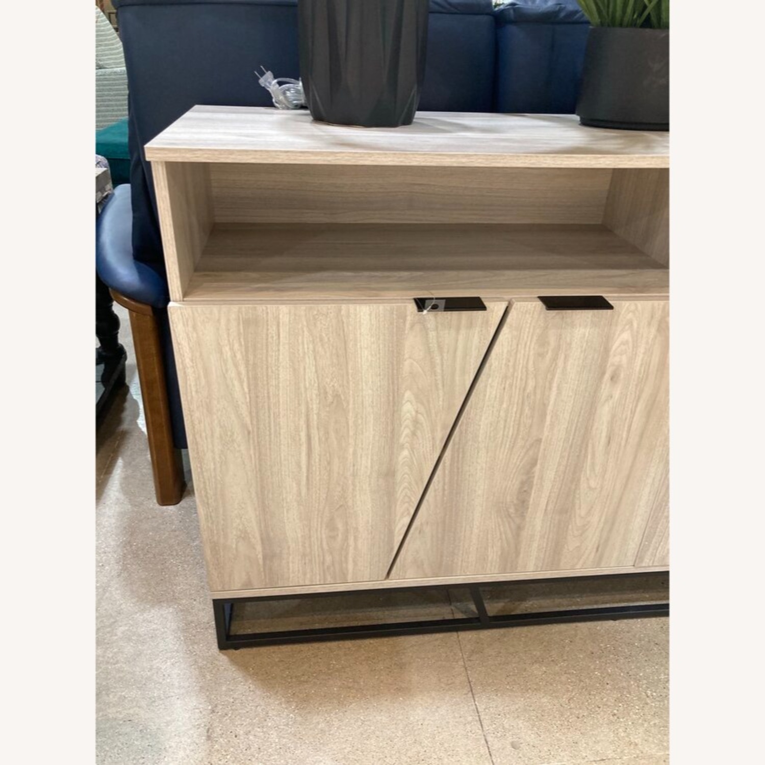 Walker Edison Angled Door Laminate Buffet - image-7