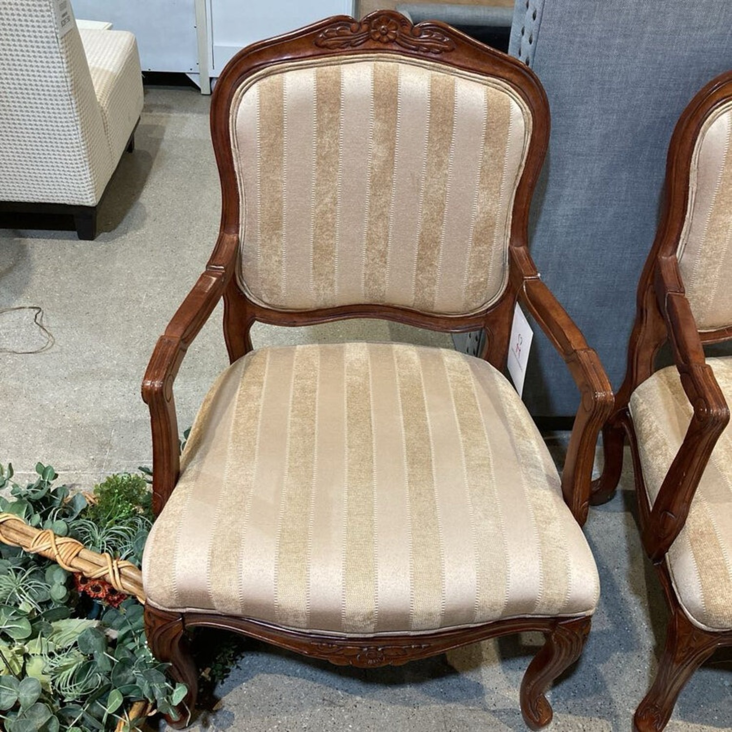 Klaussner Louix XV Upholstered Armchair - image-3