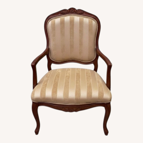 Used Klaussner Louix XV Upholstered Armchair for sale on AptDeco
