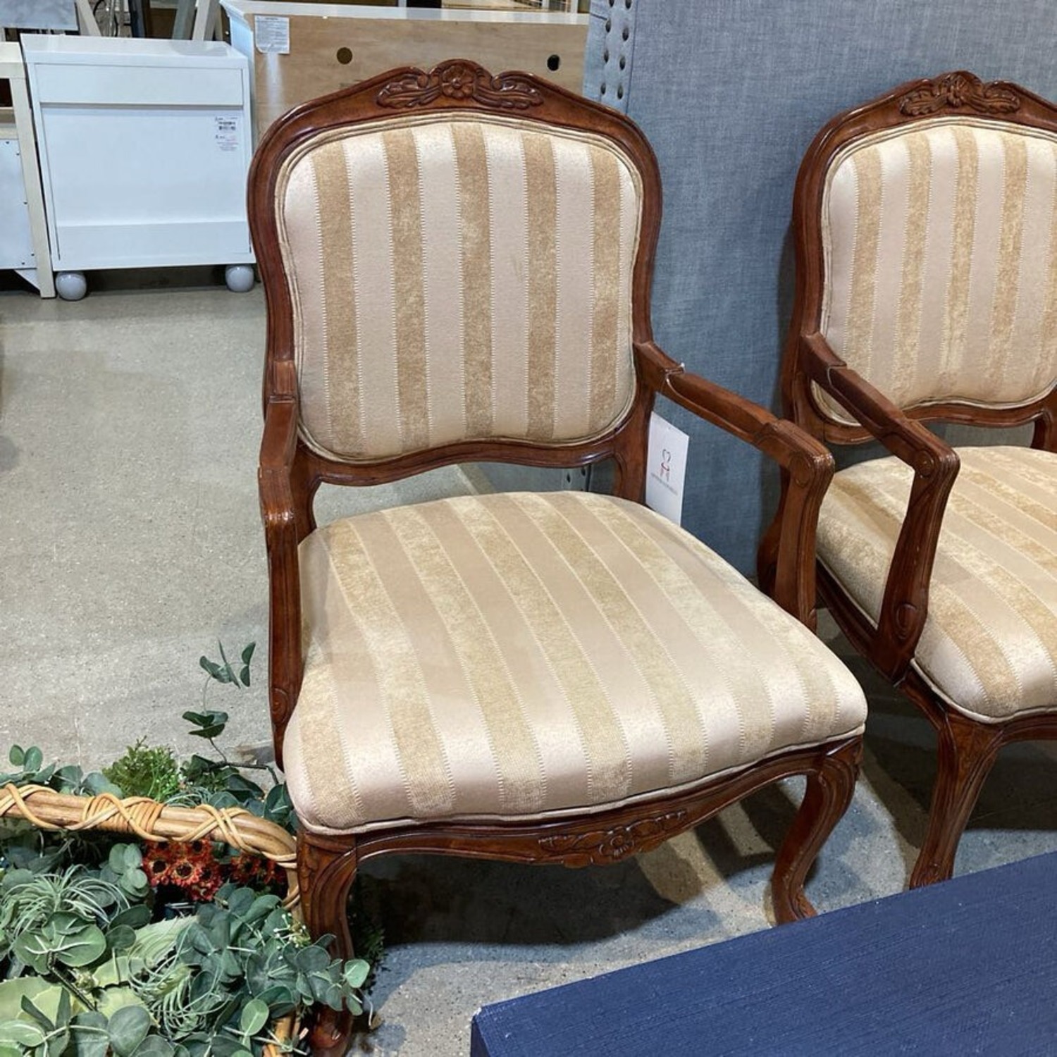 Klaussner Louix XV Upholstered Armchair - image-2