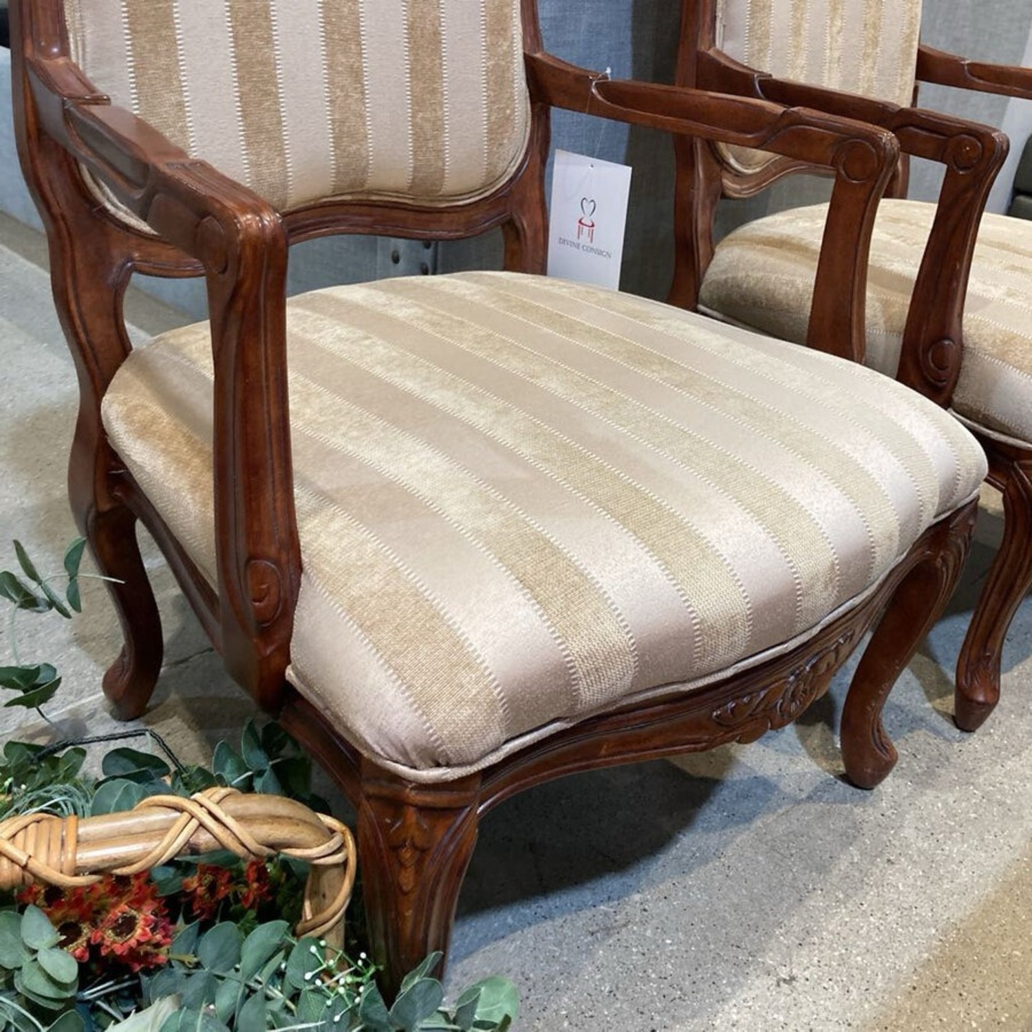 Klaussner Louix XV Upholstered Armchair - image-5