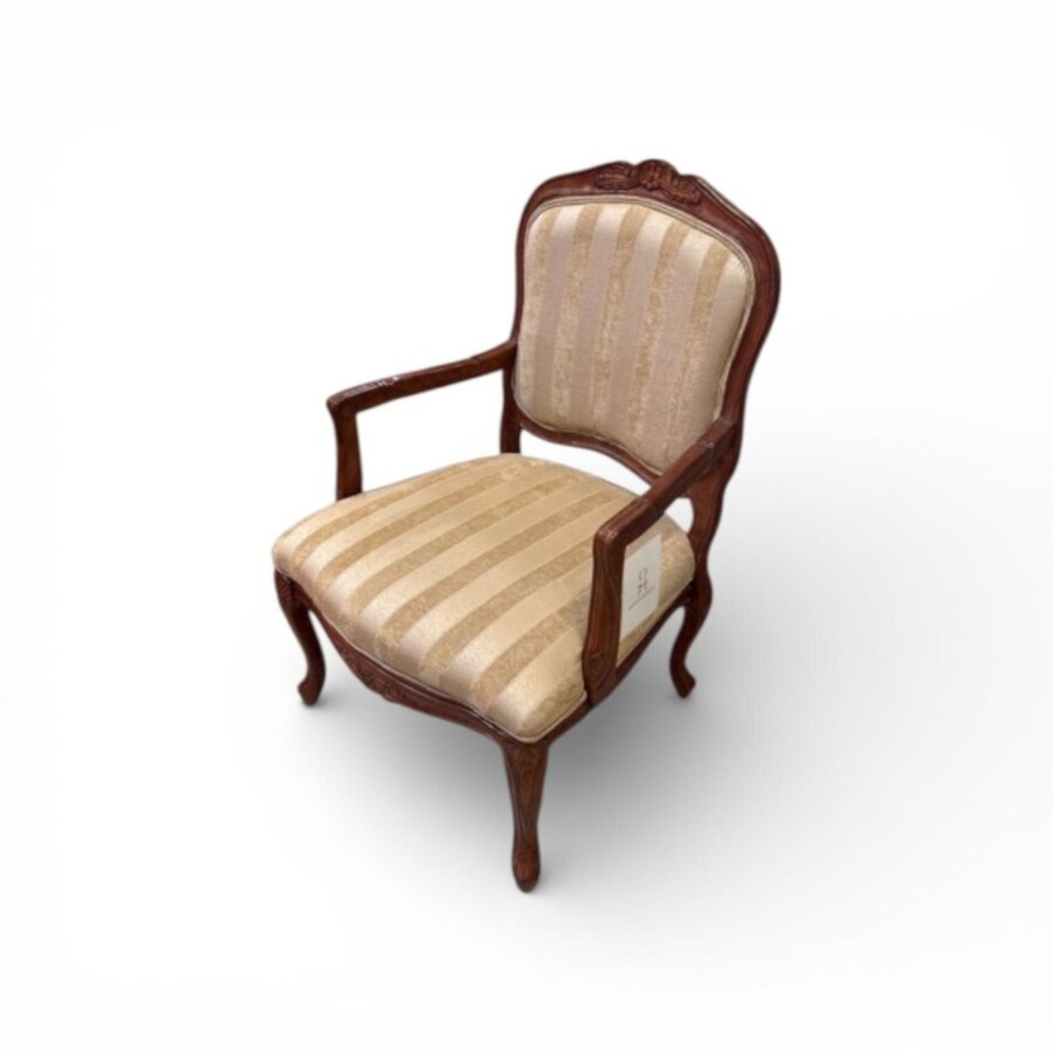 Klaussner Louix XV Upholstered Armchair - image-1