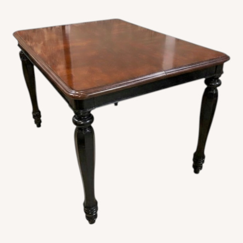 Used Two-Tone Solid Wood Counter Height Dining Table for sale on AptDeco