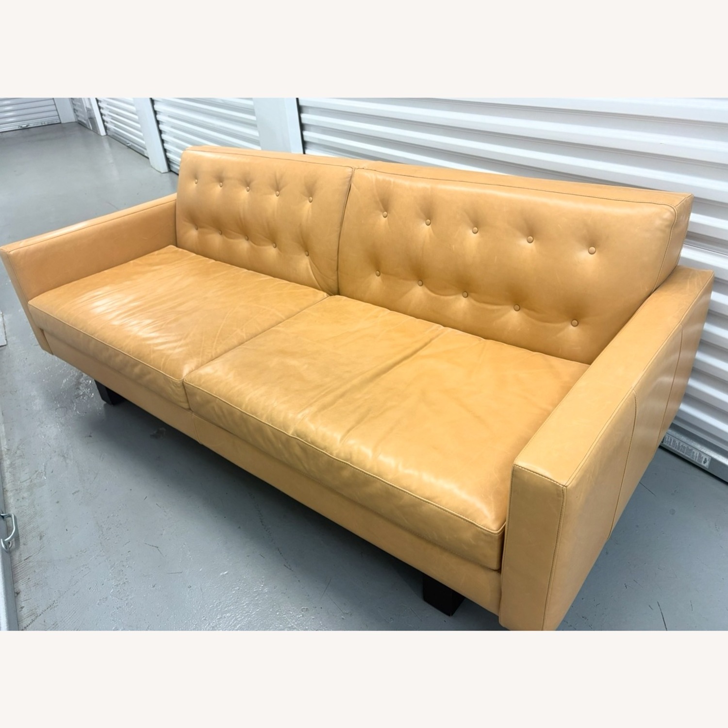 Room & Board Wells Camel Leather 3+ Seater Sofa - image-1