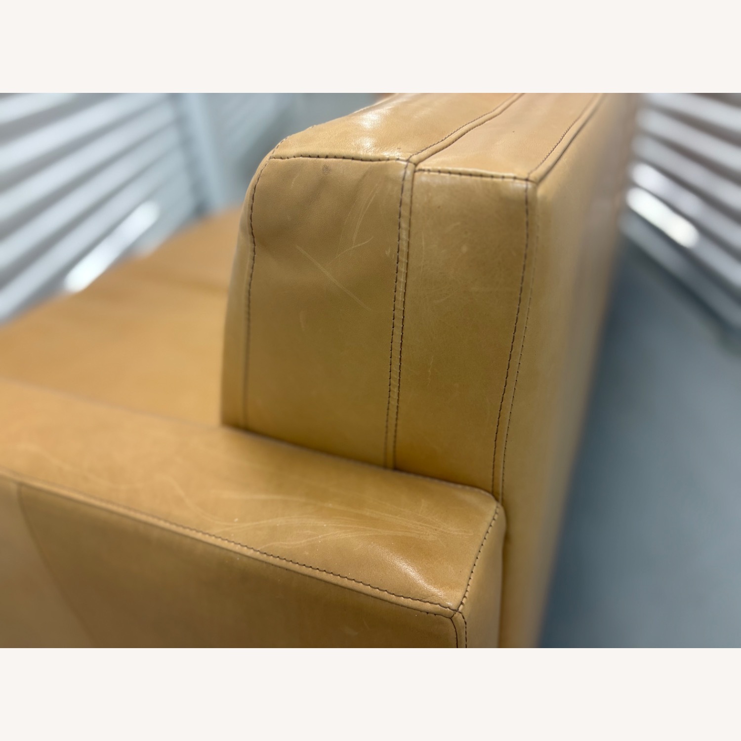 Room & Board Wells Camel Leather 3+ Seater Sofa - image-5