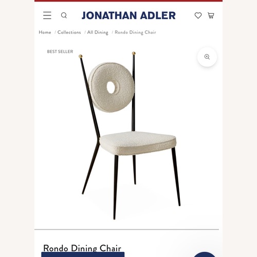 Used Jonathan Adler Dining Chairs Set of 6  for sale on AptDeco