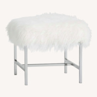 Pottery Barn White Stool