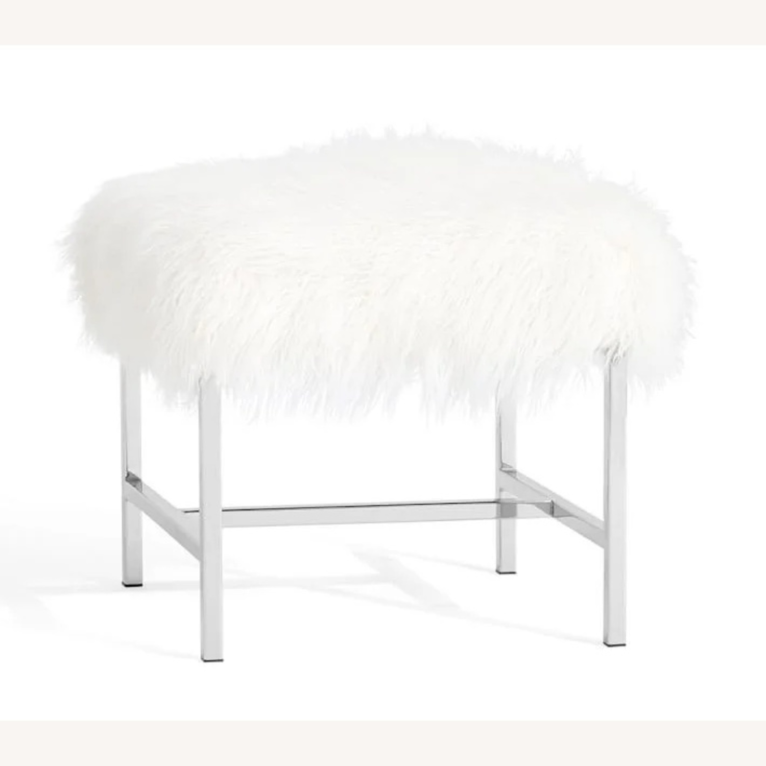 Pottery Barn White Stool - image-3