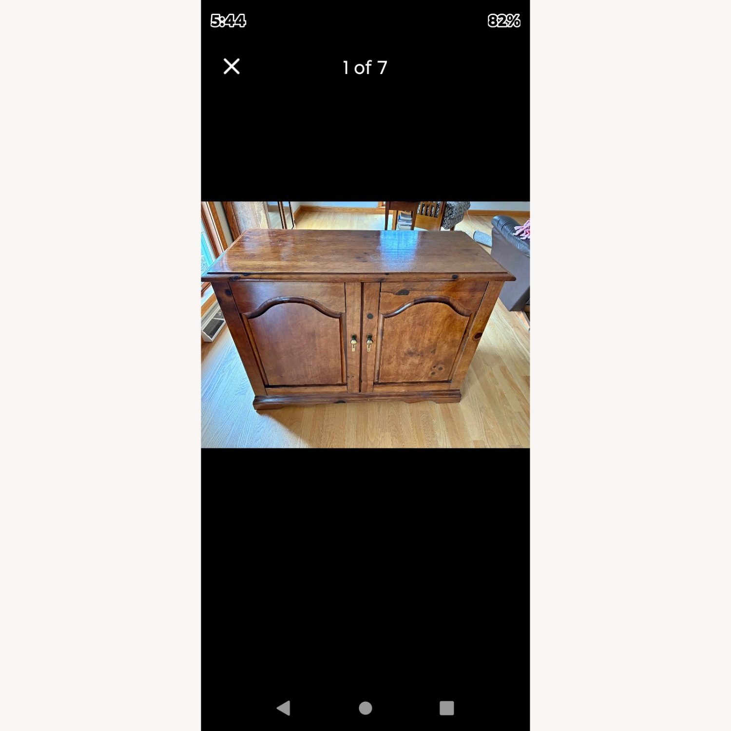 Dark Brown Wood Bar Cart - image-3