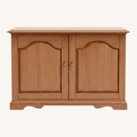 Dark Brown Wood Bar Cart