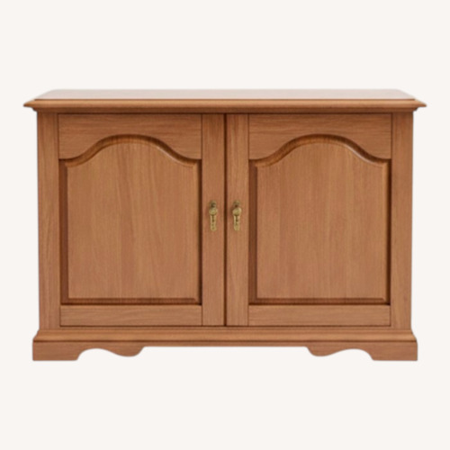 Used Dark Brown Wood Bar Cart for sale on AptDeco