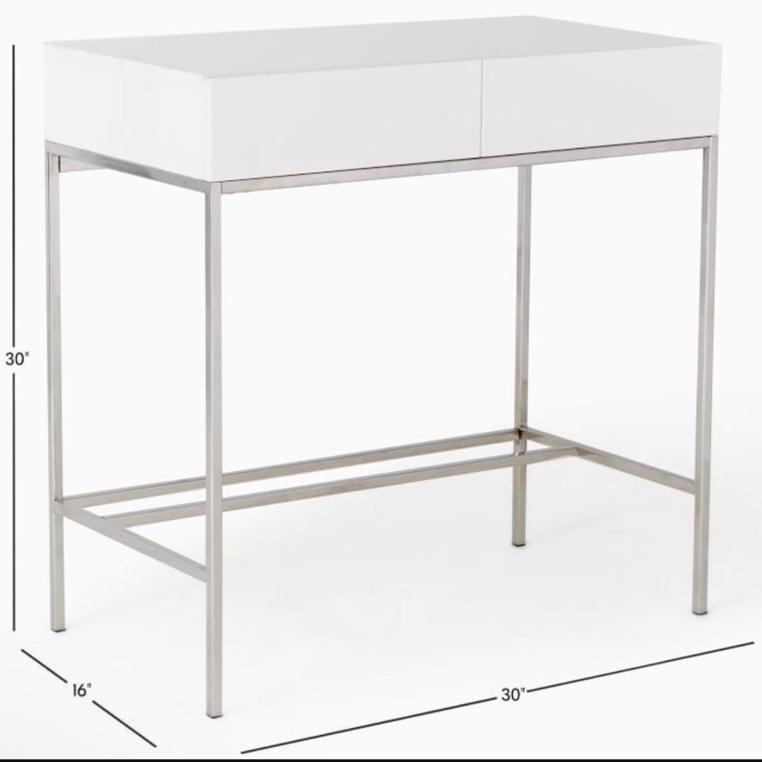 West Elm Lacquer Desk  - image-7