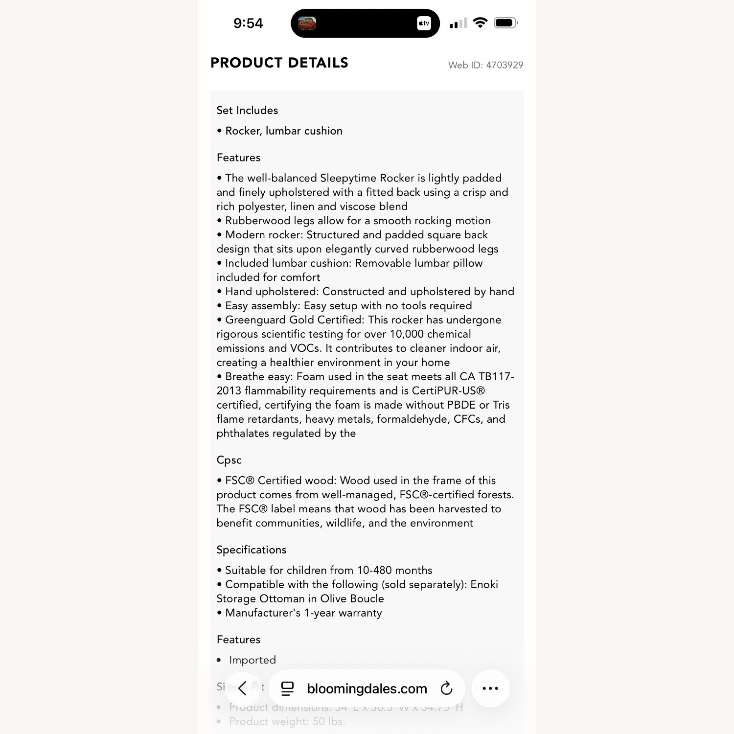 Nursery Works Extra Wide Rocker  - image-3