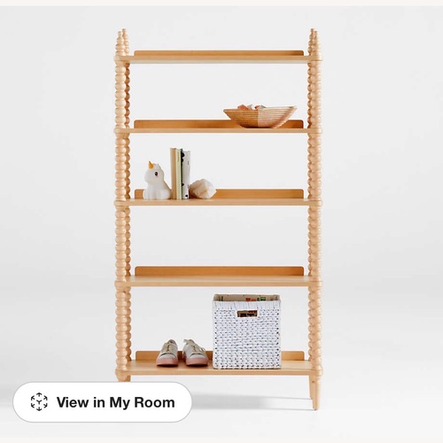 Used Crate & Kids Jenny Lind Natural Wood Bookcase for sale on AptDeco
