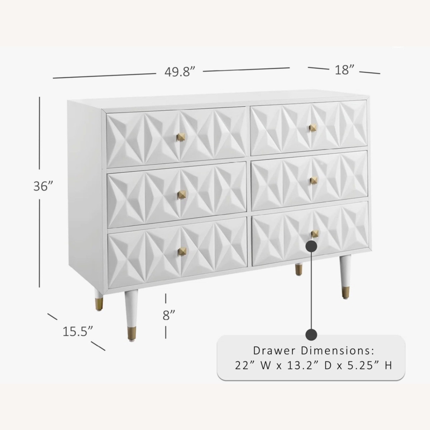 Bethli 50'' W 6 - Drawer Dresser - image-4
