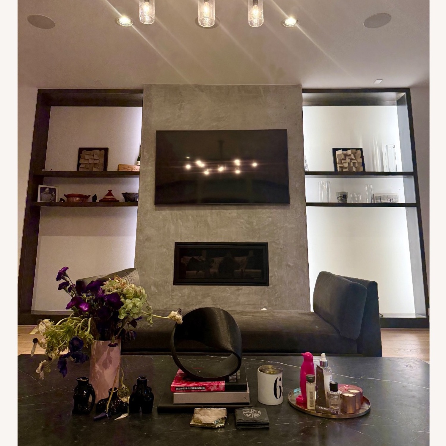 RH Italian Carrera Marble Plinth Coffee Table - image-5