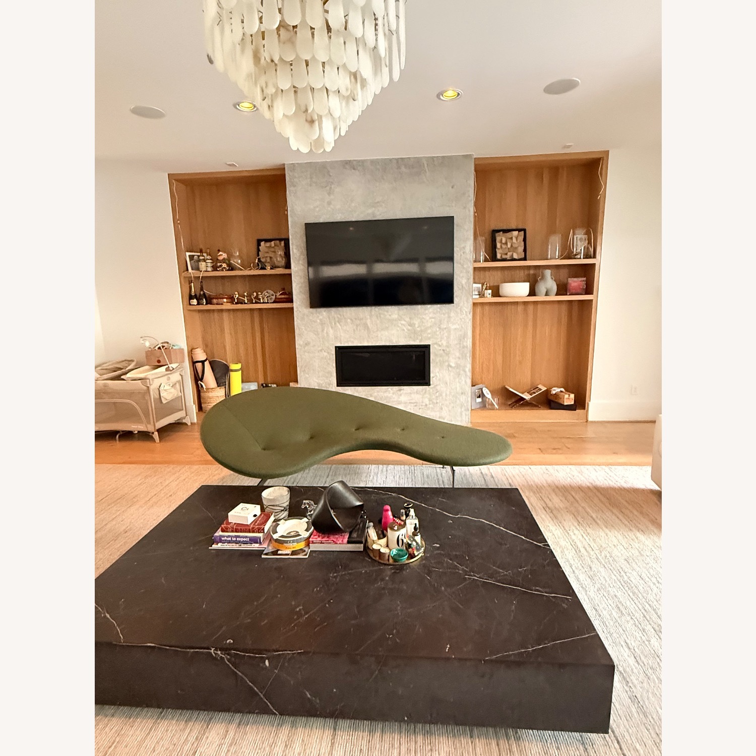 RH Italian Carrera Marble Plinth Coffee Table - image-6