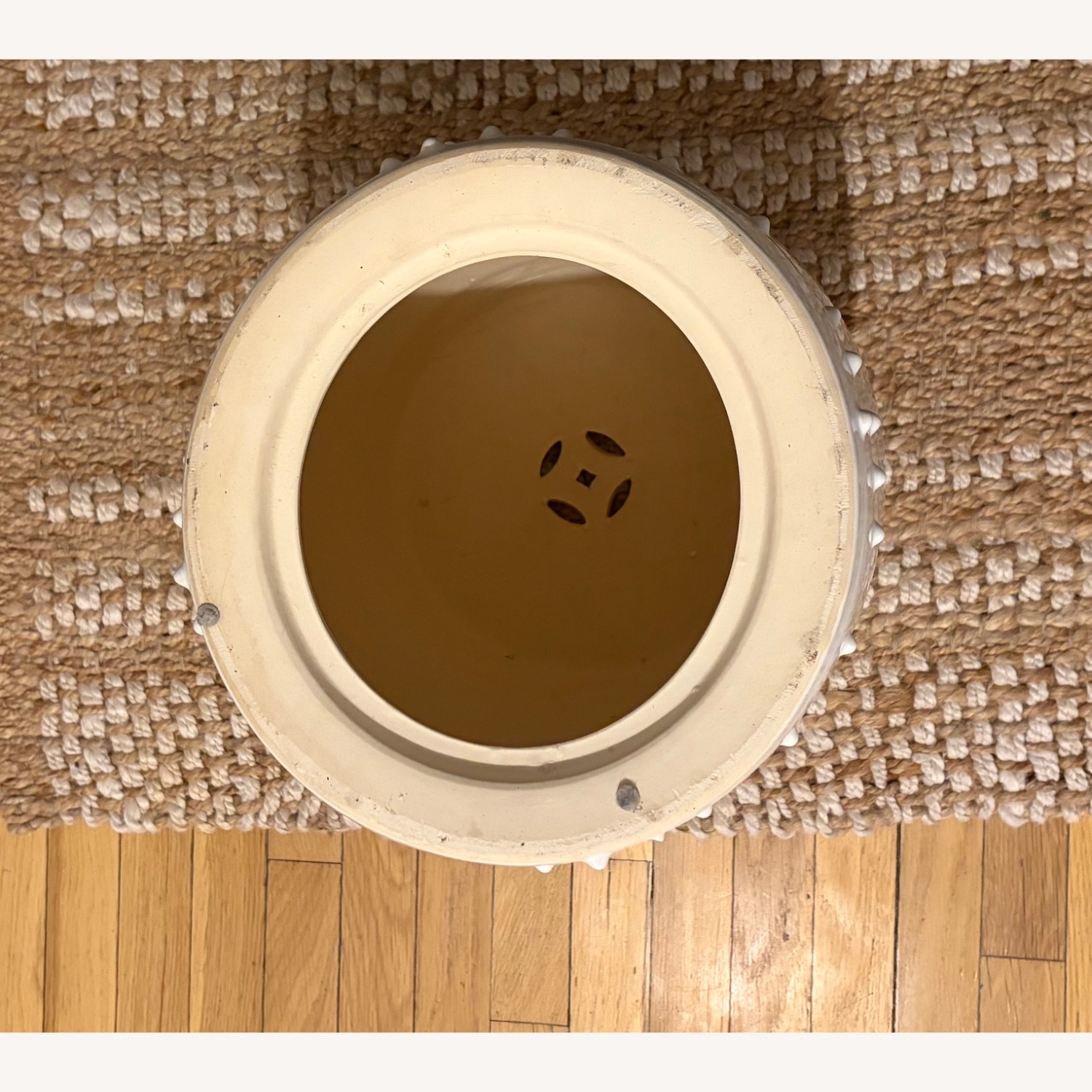 Ballard Designs Classic Garden Stool in White - image-3