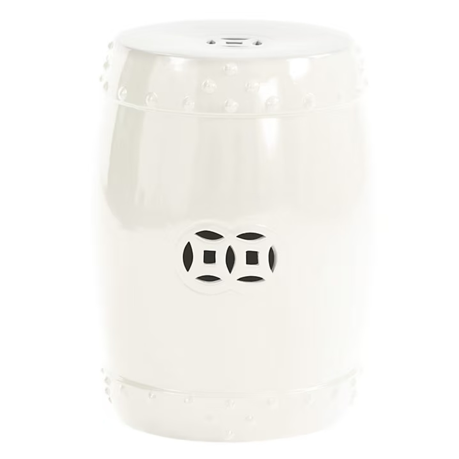 Ballard Designs Classic Garden Stool in White - image-4