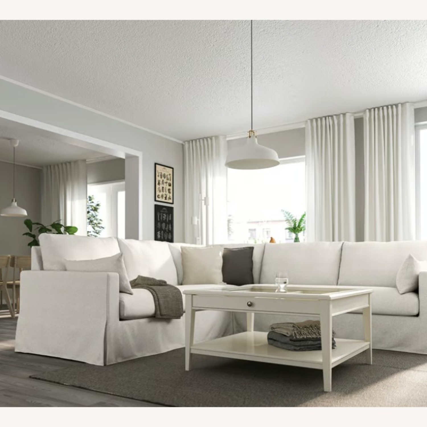 IKEA HYLTARP Sectional - Open Box Frame & Cushions - image-2