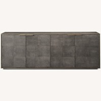 Restoration Hardware Light Gray Saunderson Shagreen Sideboard