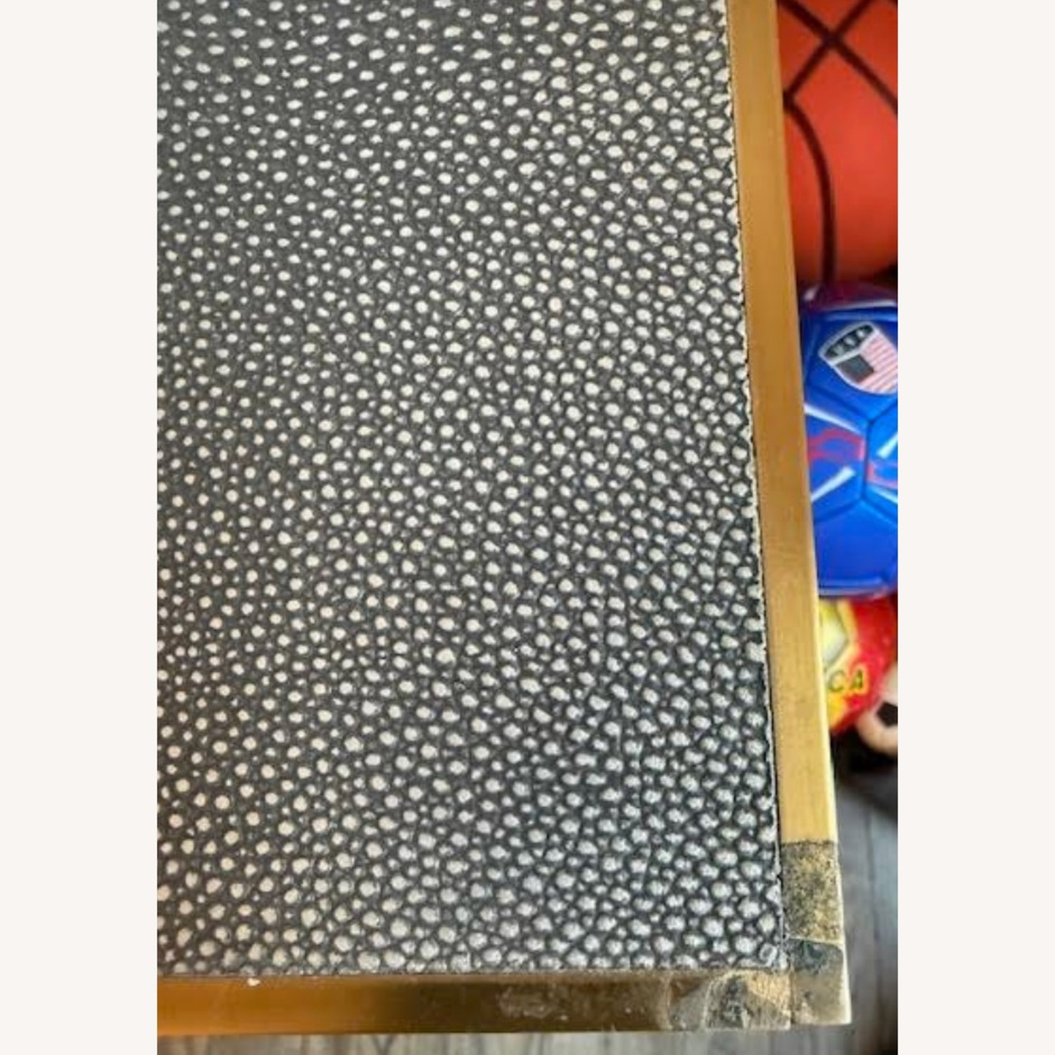 Restoration Hardware Light Gray Saunderson Shagreen Sideboard - image-4