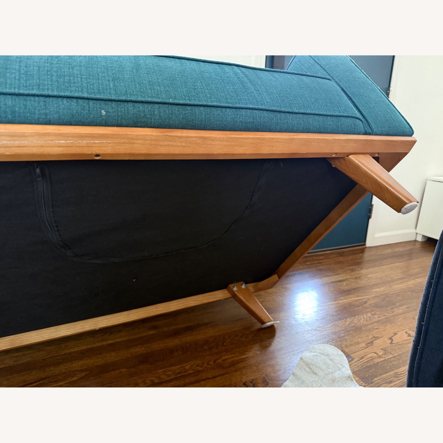 Modani Blue Fabric 3+ Seater Sofa - image-8