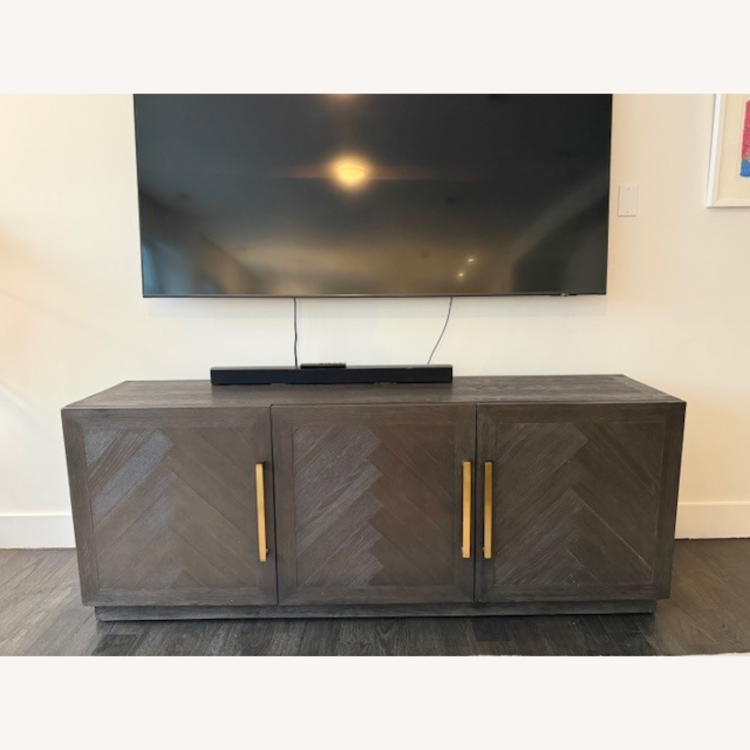 Restoration Hardware Machinto Dark Brown Media Storage - image-4