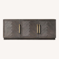 Restoration Hardware Machinto Dark Brown Media Storage