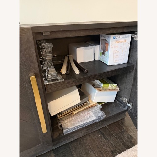 Used Restoration Hardware Machinto Dark Brown Media Storage for sale on AptDeco