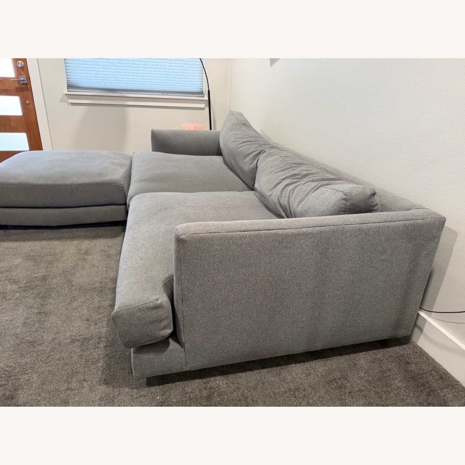 West Elm Haven Light Gray 2 Seater Sofa - image-6