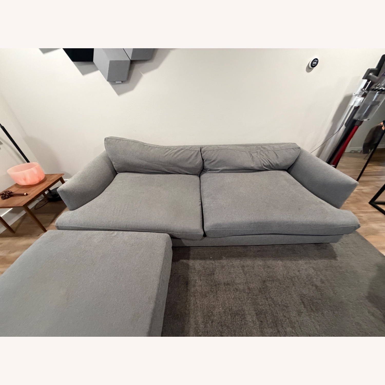 West Elm Haven Light Gray 2 Seater Sofa - image-2