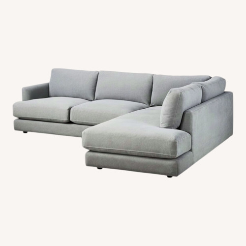 Used West Elm Haven Light Gray 2 Seater Sofa for sale on AptDeco