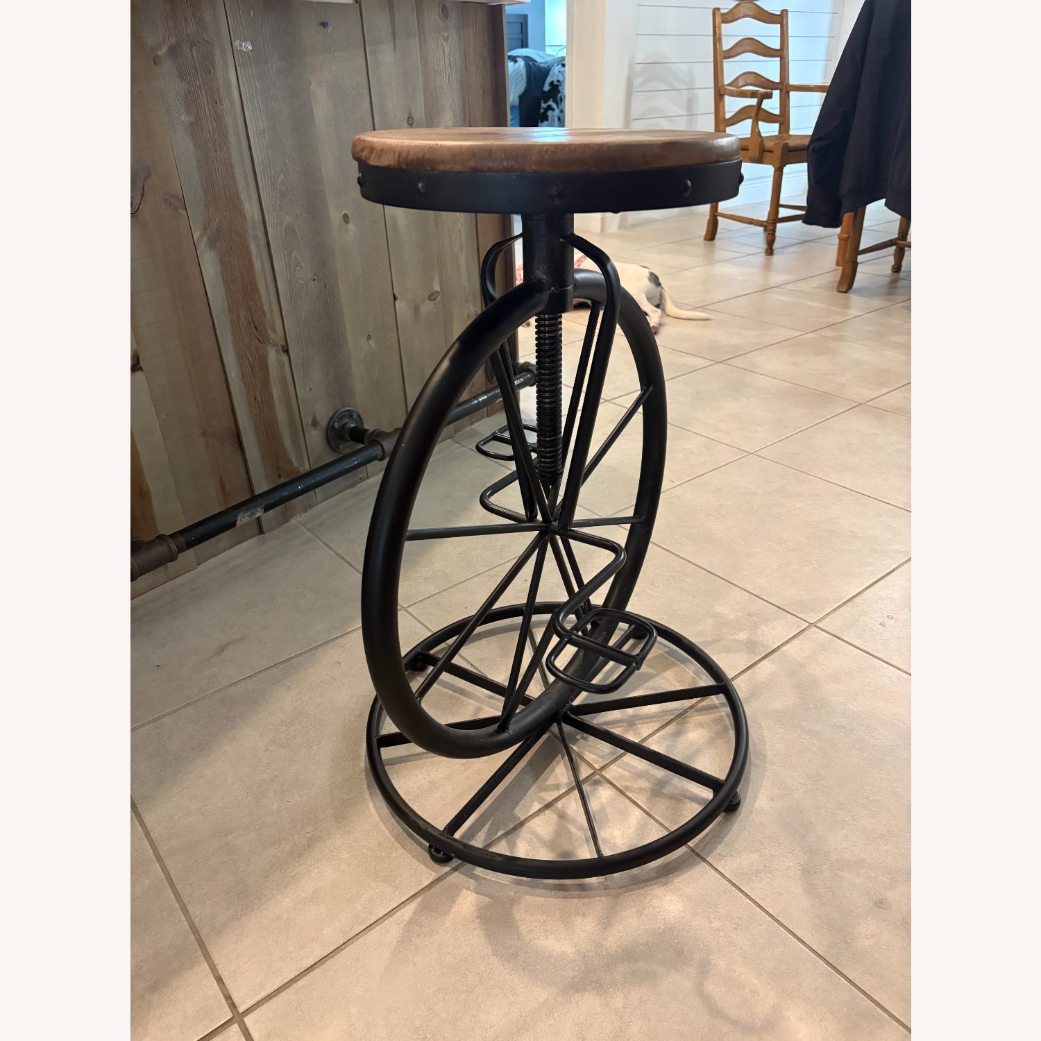 Black Metal Stools - image-1