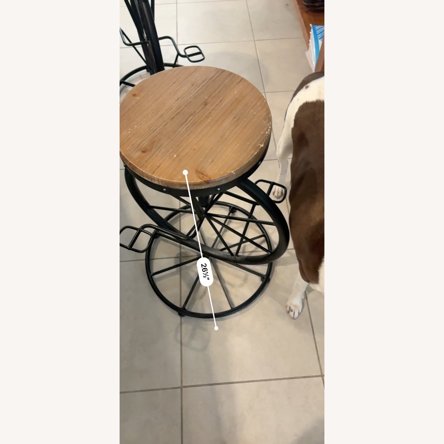 Black Metal Stools - image-4