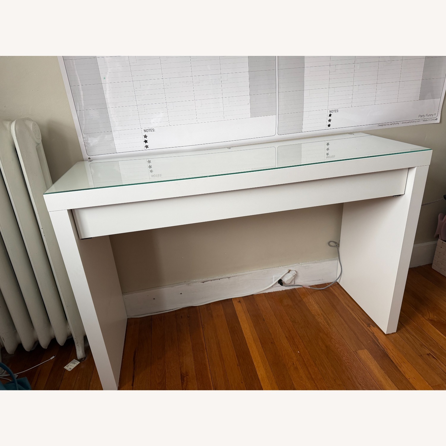 IKEA Malm White Desk - image-1