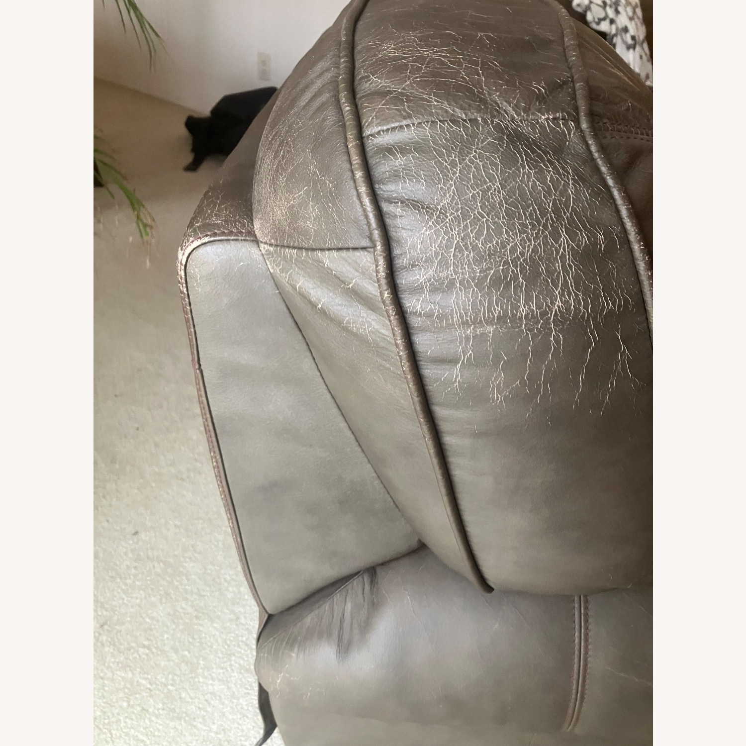 Berkline Dark Brown Leather Recliner - image-4