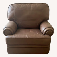 Berkline Dark Brown Leather Recliner