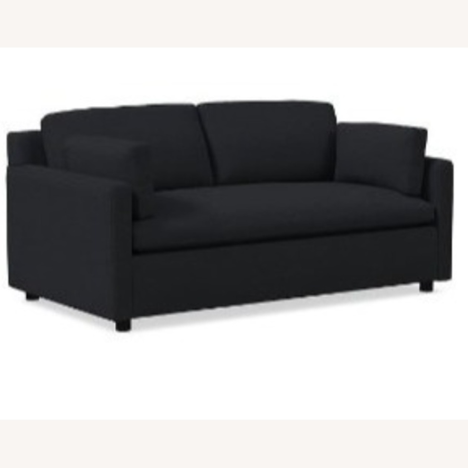 West Elm Marin Dark Blue Fabric 2 Seater Sofa - image-4